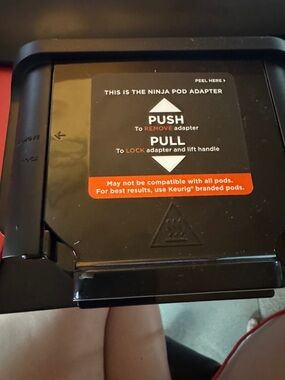 Ninja Black Pod Adapter with Red Label